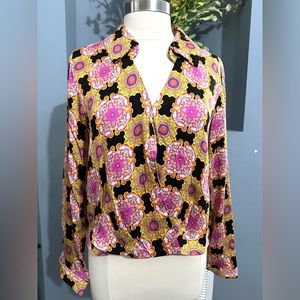 Haute Hippie Multicolor Patterned Blouse